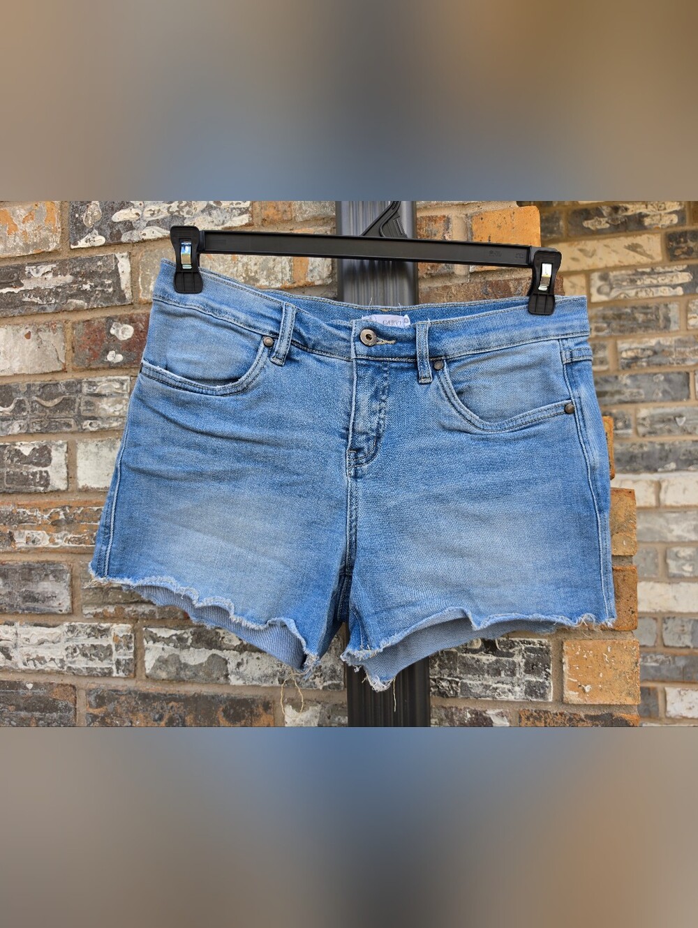 Carve Designs Organic Cotton Denim Shorts Women's Size 6 Light Wash